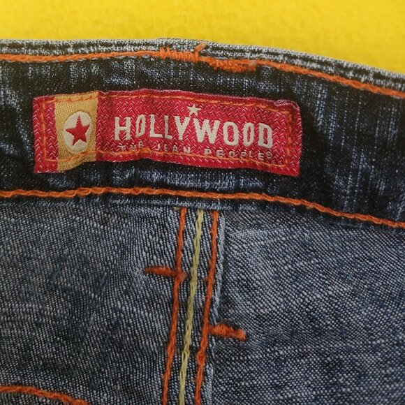 Rare Vintage Hollywood w/H on back pocket Made in Canada Sz 29 coloured stitches - Picture 4 of 6